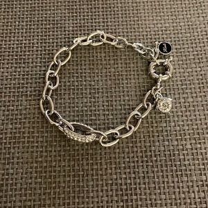 Karl Lagerfeld collaboration with Adore by Swarovski.Pave and large crystals.